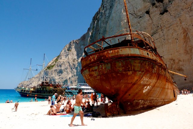 Navagio Beach in Zakynthos, Greece: one of the most spectacular beaches in the world