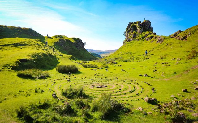 Fairy Glen on the Isle of Skye in Scotland