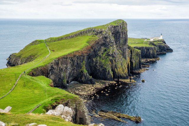 Neist Point Lighthouse on the Isle of Skye in Scotland