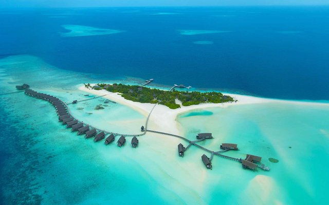 COMO Cocoa Island in Makunufushi, South Malé Atoll, Maldives, one of the world's most beautiful beaches