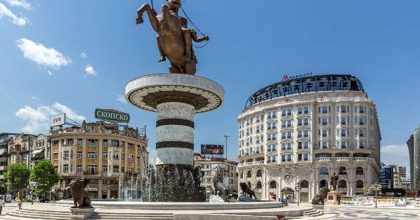 Skopje die Hauptstadt von Mazedonien