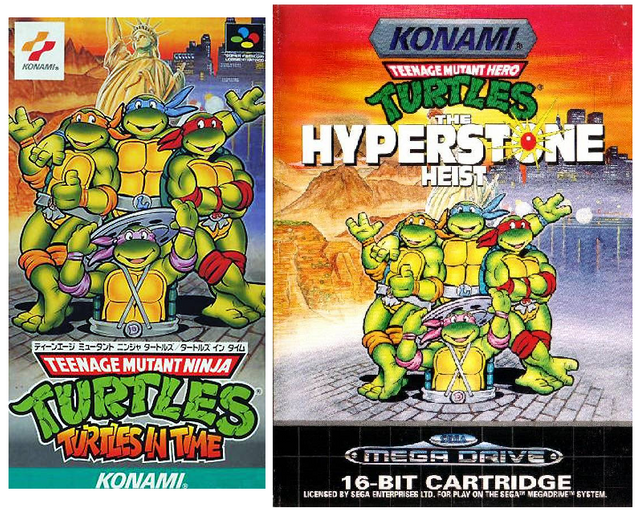 Tortugas Ninja SNES y Mega Drive