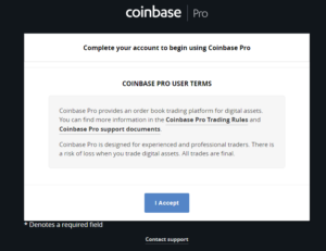 coinbase pro accetta