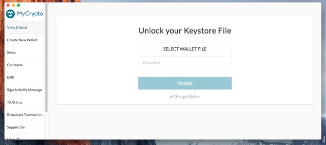 MyCrypto Wallet Ethereum ERC20