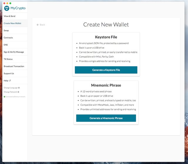 MyCrypto Wallet Ethereum ERC20