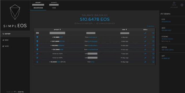 SimplEOS Wallet