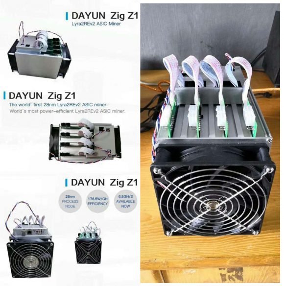 ASIC Mining Lyra2REv2 DAYUN Zig Z1