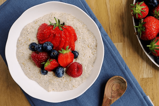 berries coconut oatmeal