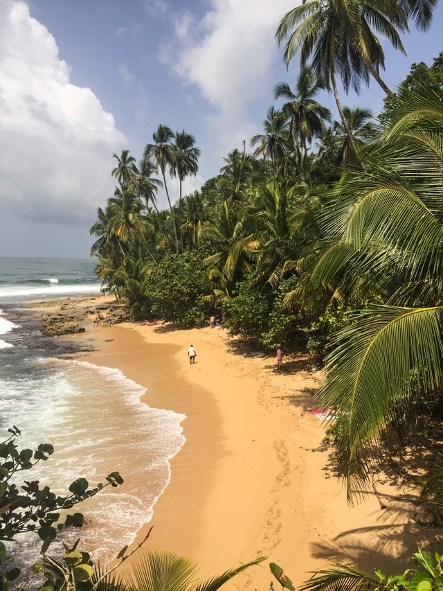 Remote beach in Corcovado National Park