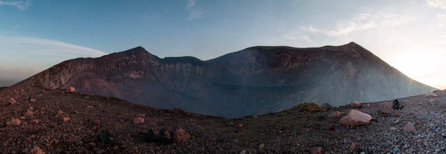 The top of Telica Volcano, 700m wide crater