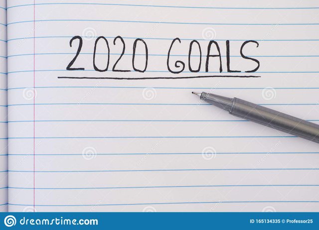 2020 goals list