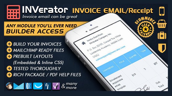 Inverator Mailchimp Ready Invoice Email Template Invoice Emails Can Be Beautiful Steemit