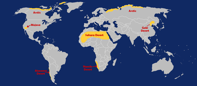 gobi desert on world map