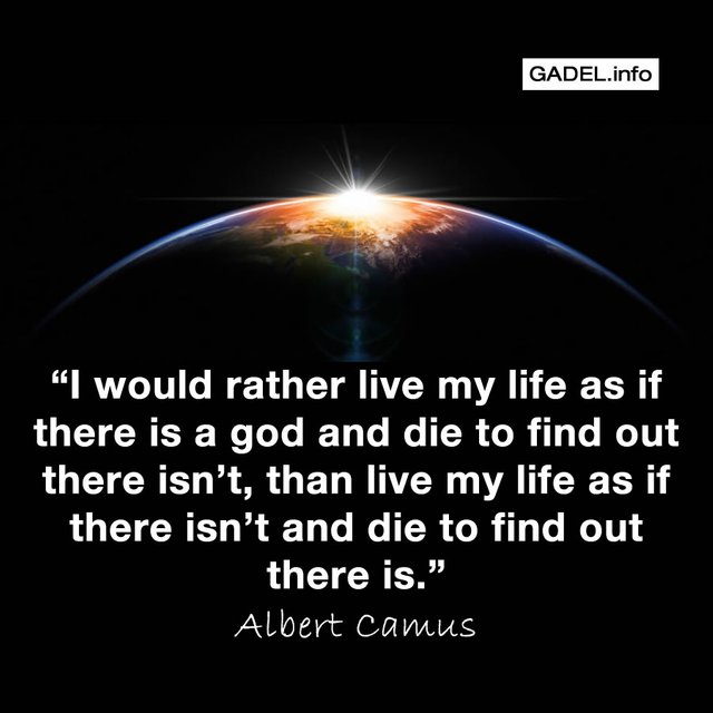 Albert Camus There is a God