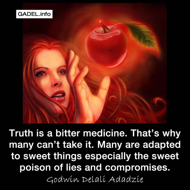 Godwin Delali Adadzie Truth is a bitter medicine