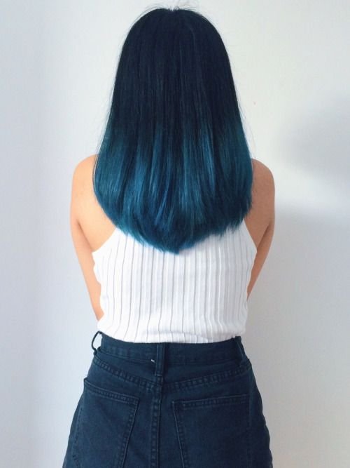 Dark Blue Hair