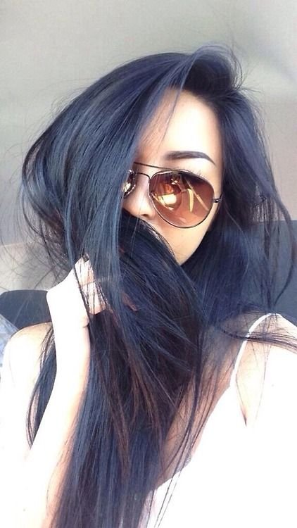 Dark Blue Hair