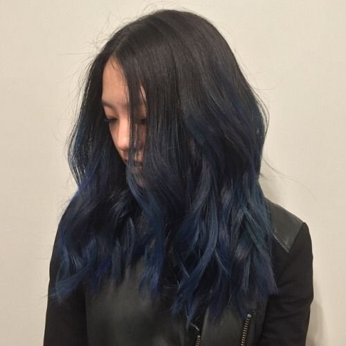 Dark Blue Hair