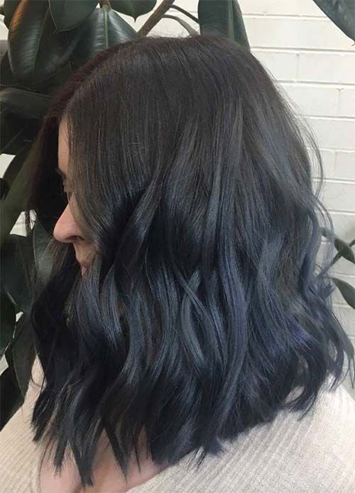 Dark Blue Hair