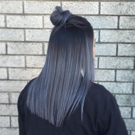 Dark Blue Hair