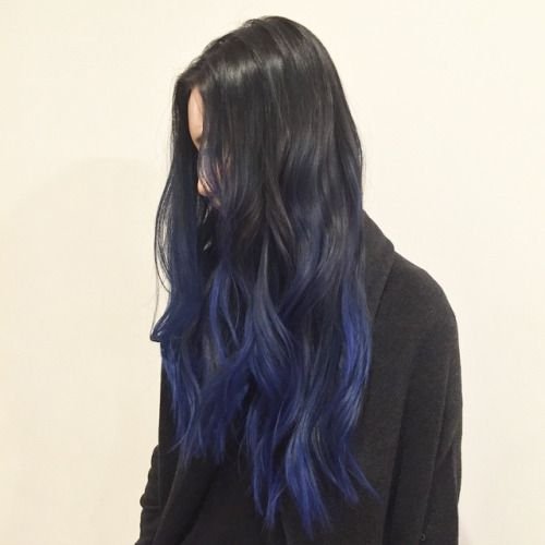 Dark Blue Hair