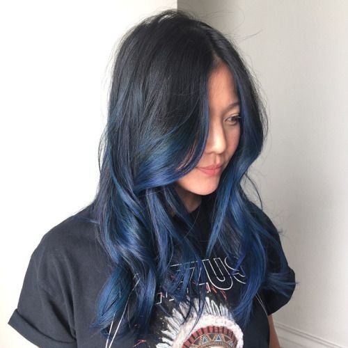 Dark Blue Hair