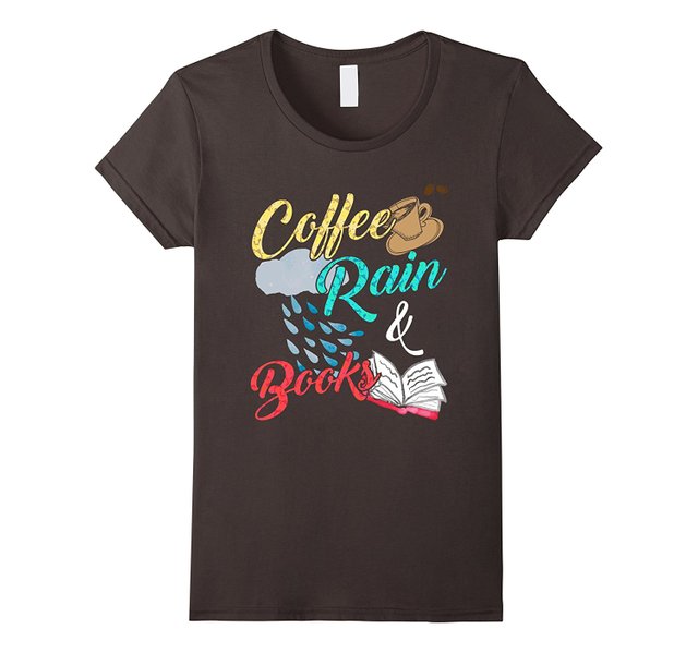 Coffee Books and Rain T Shirt