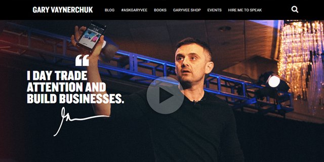 gary vaynerchuk internet marketing tips, picture of the gary vaynerchuk homepage for internet marketing tips