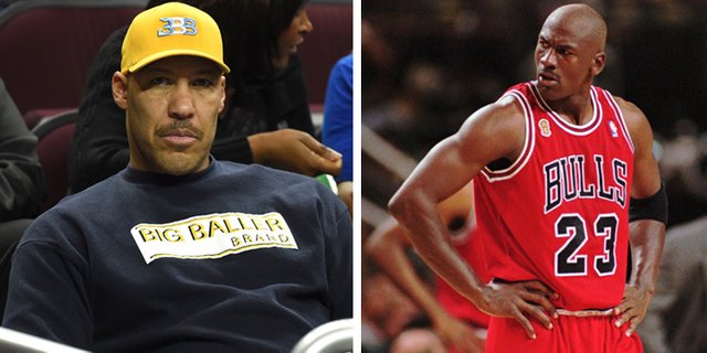 picture of lavar ball next to michael jordan for ok basketball player to great basketball player, internet marketing tips 