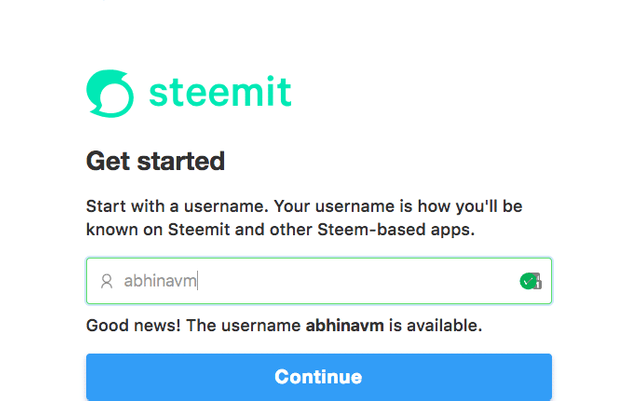 Signup to Steemit