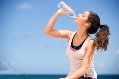 girl-drinking-bottled-water