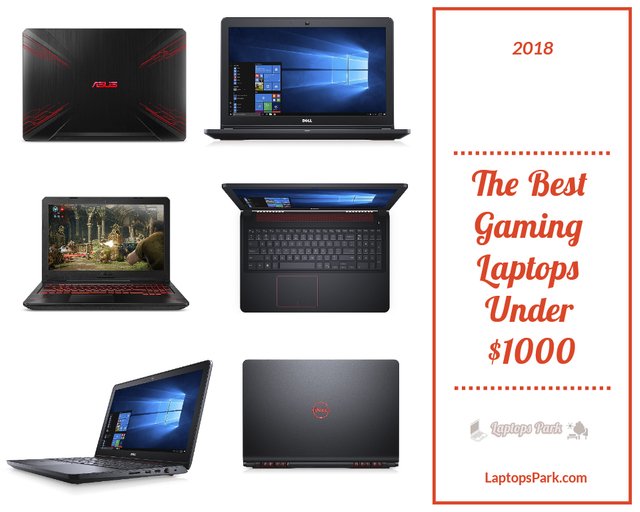 Best Gaming Laptops Under $1000 - Courtesy LaptopsPark.com
