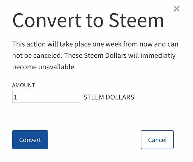 Convert Steem Dollars to Steem