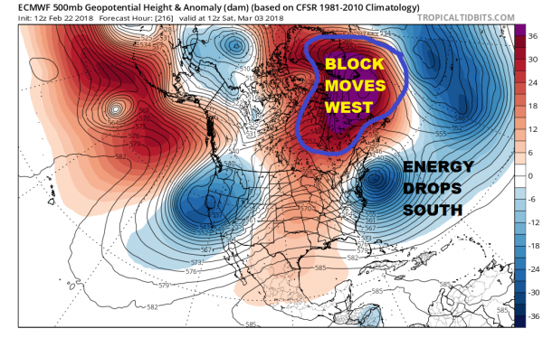 Europe Freezes While Noreaster Possibility Appears Late Next Week