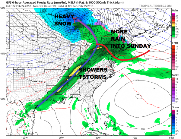 Rain Overnight Into Sunday Afternoon Storm Heads To Great Lakes