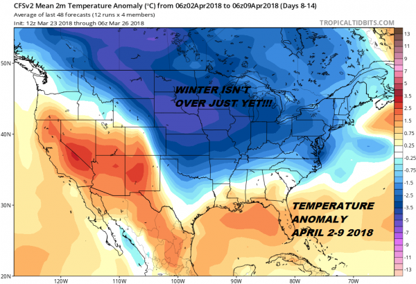 Winter Rears Chilly Head After Easter Weekend