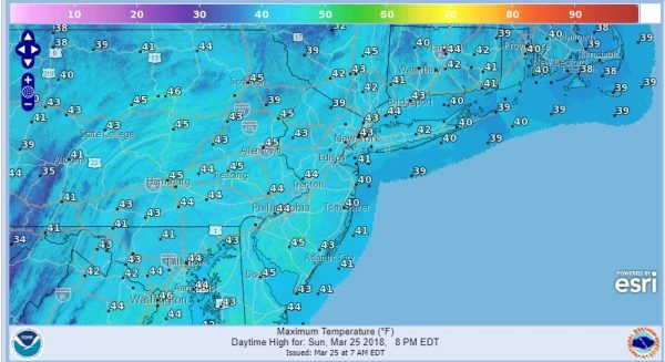 Snow Showers Dotting Radars Warmer Weather Week Ahead