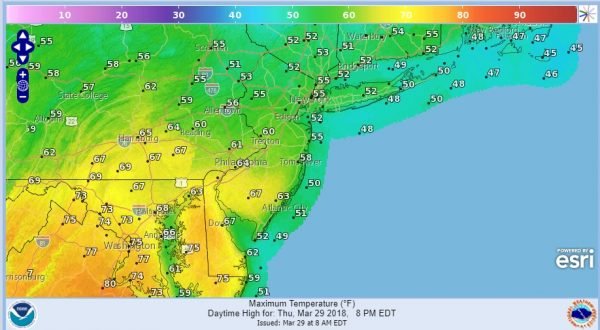 Another Day Clouds Fog Showers Tonight Friday Nice Easter Weekend