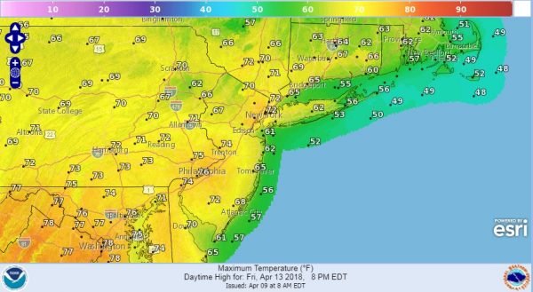 Warm Spring Temperatures But Watch The Backdoor Cold Front Damp Start Another Shower Weather Improves & Warms