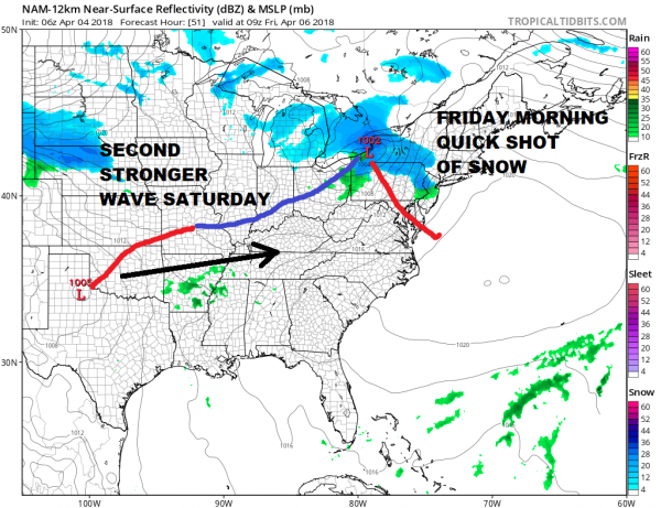 Snow Forecast Friday Morning National Weather Service 04062018