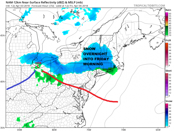 Cold Air Triple Lows Busy Pattern Continues