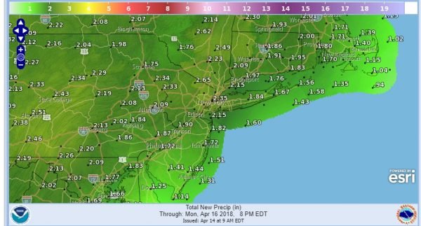 Backdoor Front Moving South Faster This Morning Winter Weather Advisory North