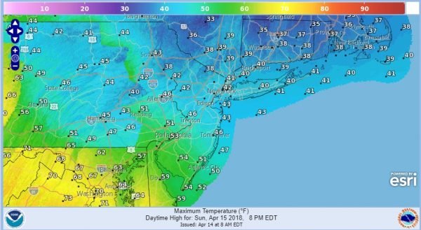 Backdoor Front Moving South Faster This Morning Winter Weather Advisory North