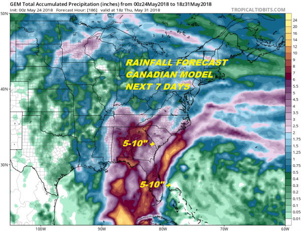 Memorial Day Weekend Tropical Storm Threat Grows Central & Eastern Gulf Coast