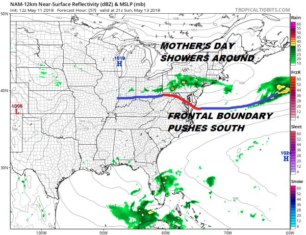 Weekend Offers Wide Range Temperatures Showers Thunderstorms