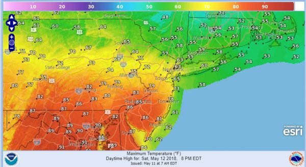 Severe Weather Risk Saturday Cloudy Damp Mother's Day