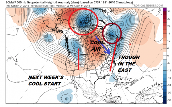 Shots of Canadian Cool Air Next 10 Days