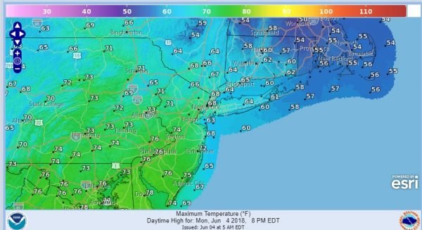 Rain Moving Offshore Weather Conditions Improve Week Ahead Outlook