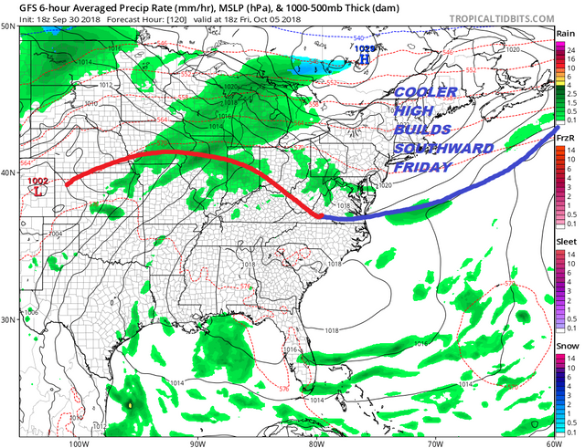 Back Door Front Stalls Just North East Showers Late Tuesday