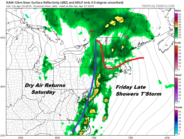 Weather Deteriorates Next 2 Days Split Weekend